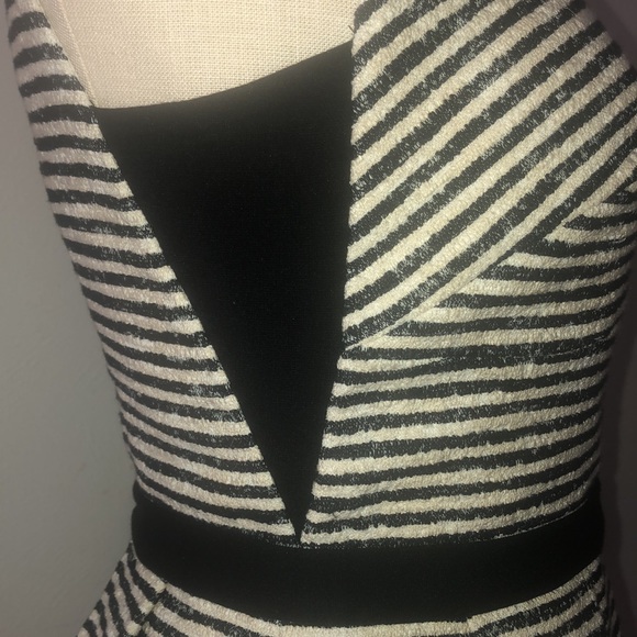 BCBG Max Azria Piper Peplum Striped Dress 6 NWOT - Picture 9 of 15